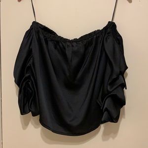black off the shoulder top